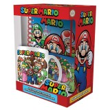 PYRAMID INTERNATIONAL SUPER MARIO 4 IN 1 GIFT SET - MUG COASTER NOTEBOOK AND KEYCHAIN