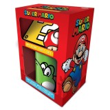 SUPER MARIO YOSHI GIFT SET - TAZZA SOTTOBICCHIERE E PORTACHIAVI PYRAMID INTERNATIONAL