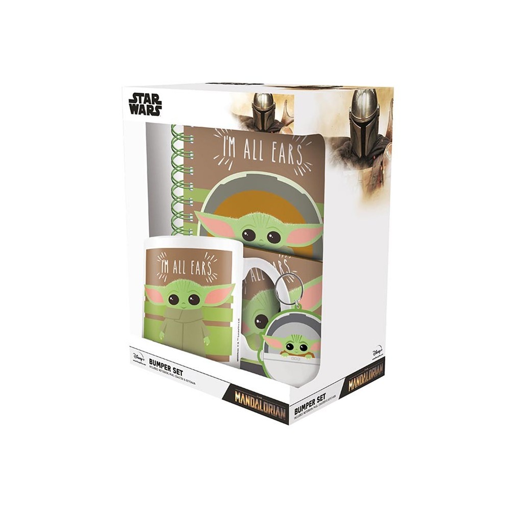 PYRAMID INTERNATIONAL STAR WARS THE MANDALORIAN 4 IN 1 GIFT SET - MUG COASTER NOTEBOOK AND KEYCHAIN