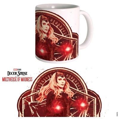MARVEL STUDIOS DOCTOR STRANGE IN THE MULTIVERSE OF MADNESS MAD SCARLET WITCH TAZZA IN CERAMICA SEMIC