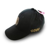 BASEBALL CAP AC MILAN LOGO ORO UFFICIALE NERO