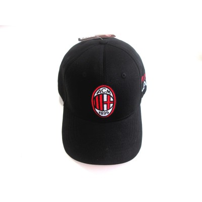 CAPPELLO BASEBALL CAP AC MILAN SEMPRE MILAN UFFICIALE NERO