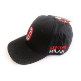 CAPPELLO BASEBALL CAP AC MILAN SEMPRE MILAN UFFICIALE NERO