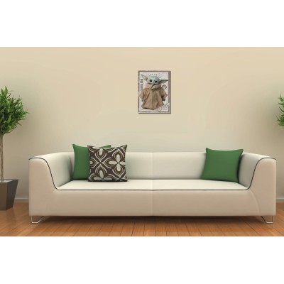 STAR WARS THE MANDALORIAN THE CHILD STAMPA SU TELA CANVAS PRINT 40 X 30 CM PYRAMID INTERNATIONAL