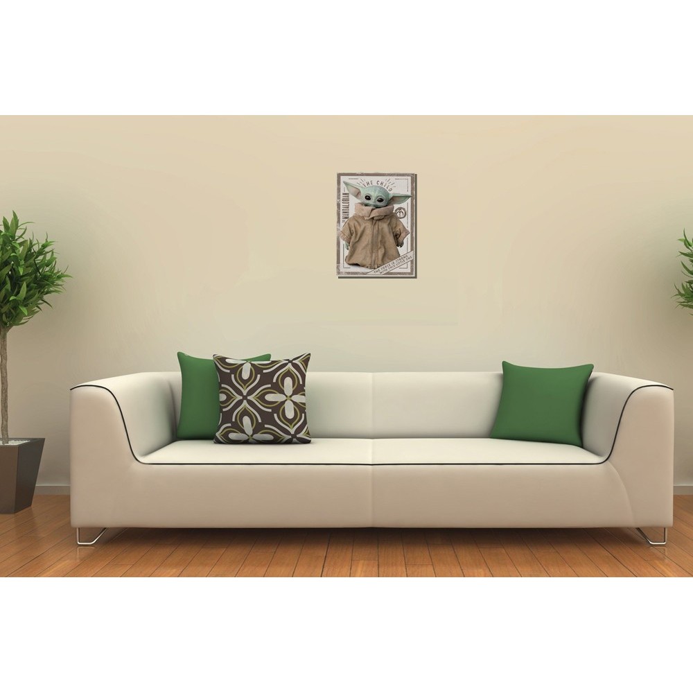 PYRAMID INTERNATIONAL STAR WARS THE MANDALORIAN THE CHILD CANVAS PRINT 40 X 30 CM