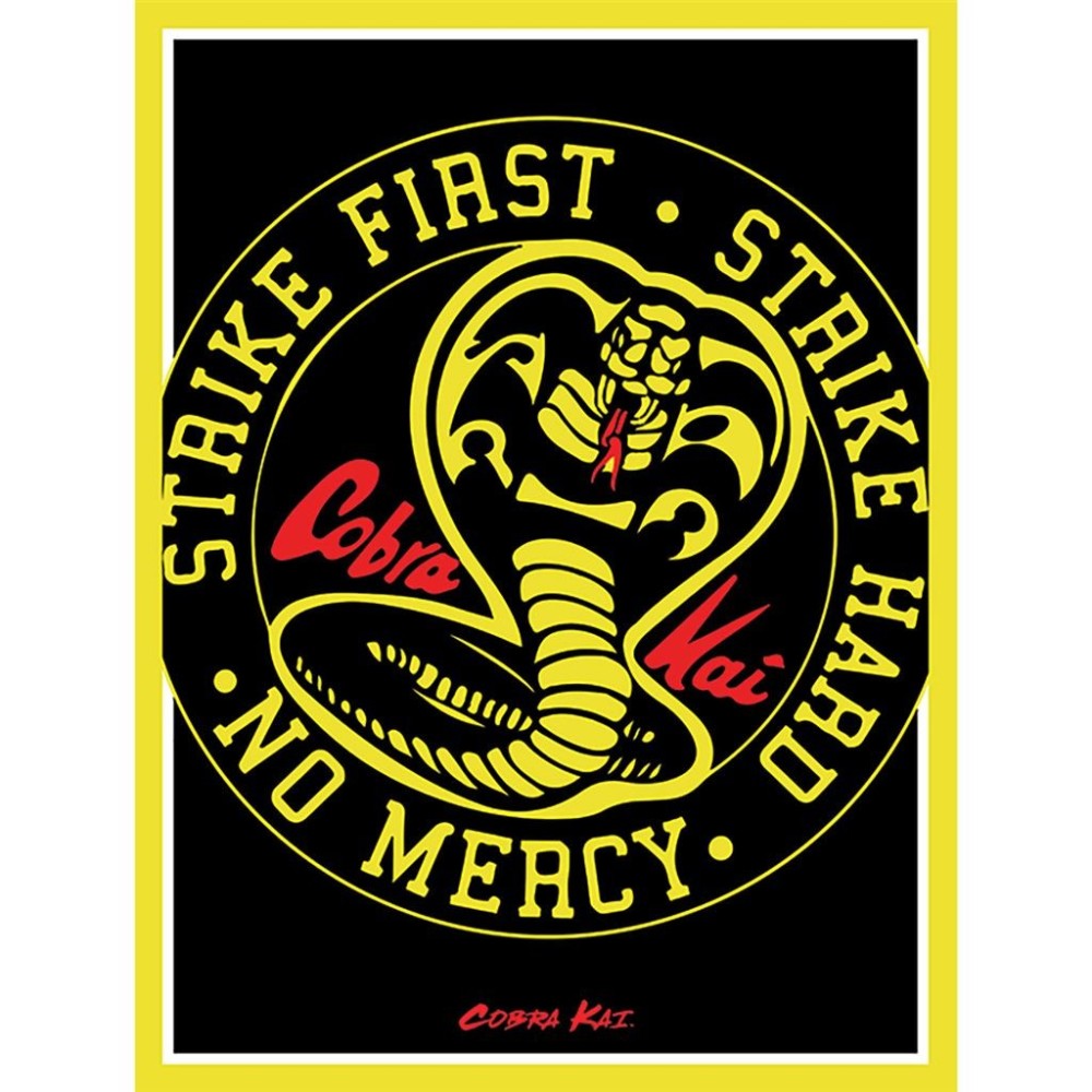 COBRA KAI LOGO CANVAS PRINT 60 X 80 CM STAMPA SU TELA PYRAMID INTERNATIONAL