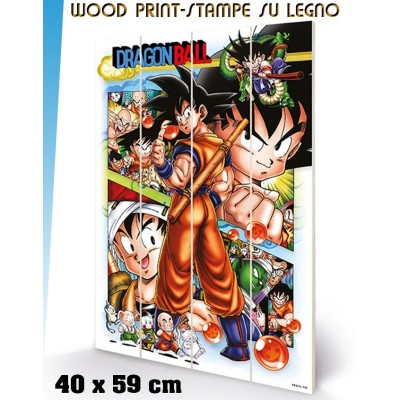 DRAGON BALL COMIC STRIP STAMPA SU LEGNO 60X40CM PYRAMID INTERNATIONAL
