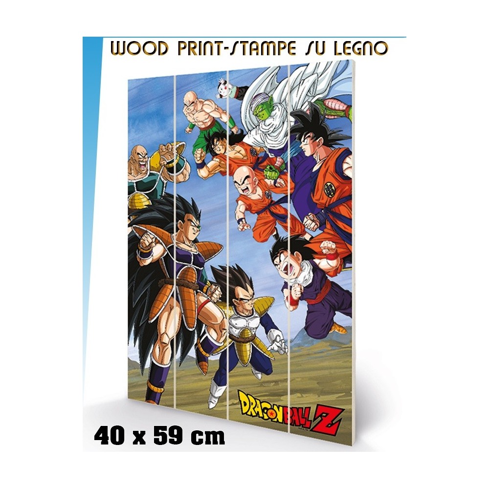 DRAGON BALL Z BATTLE CLASH STAMPA SU LEGNO 60X40CM PYRAMID INTERNATIONAL
