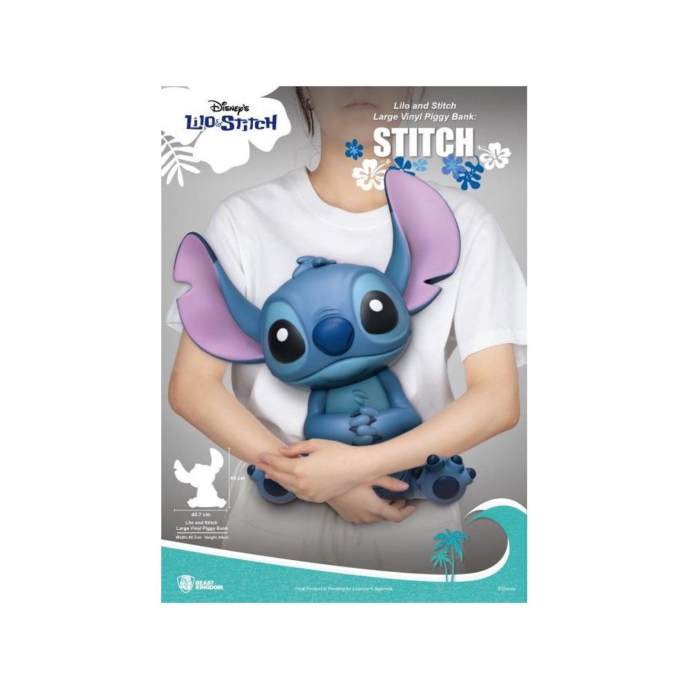 LILO AND STITCH - STITCH LARGE VINYL PIGGY BANK SALVADANAIO BEAST KINGDOM