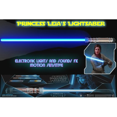 STAR WARS LEIA ORGANA LIGHTSABER FORCE FX ELITE REPLICA 1/1 SPADA LASER HASBRO