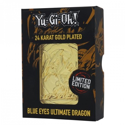 FANATTIK YU-GI-OH! LIMITED EDITION BLUE EYES ULTIMATE DRAGON 24 KARAT GOLD PLATED