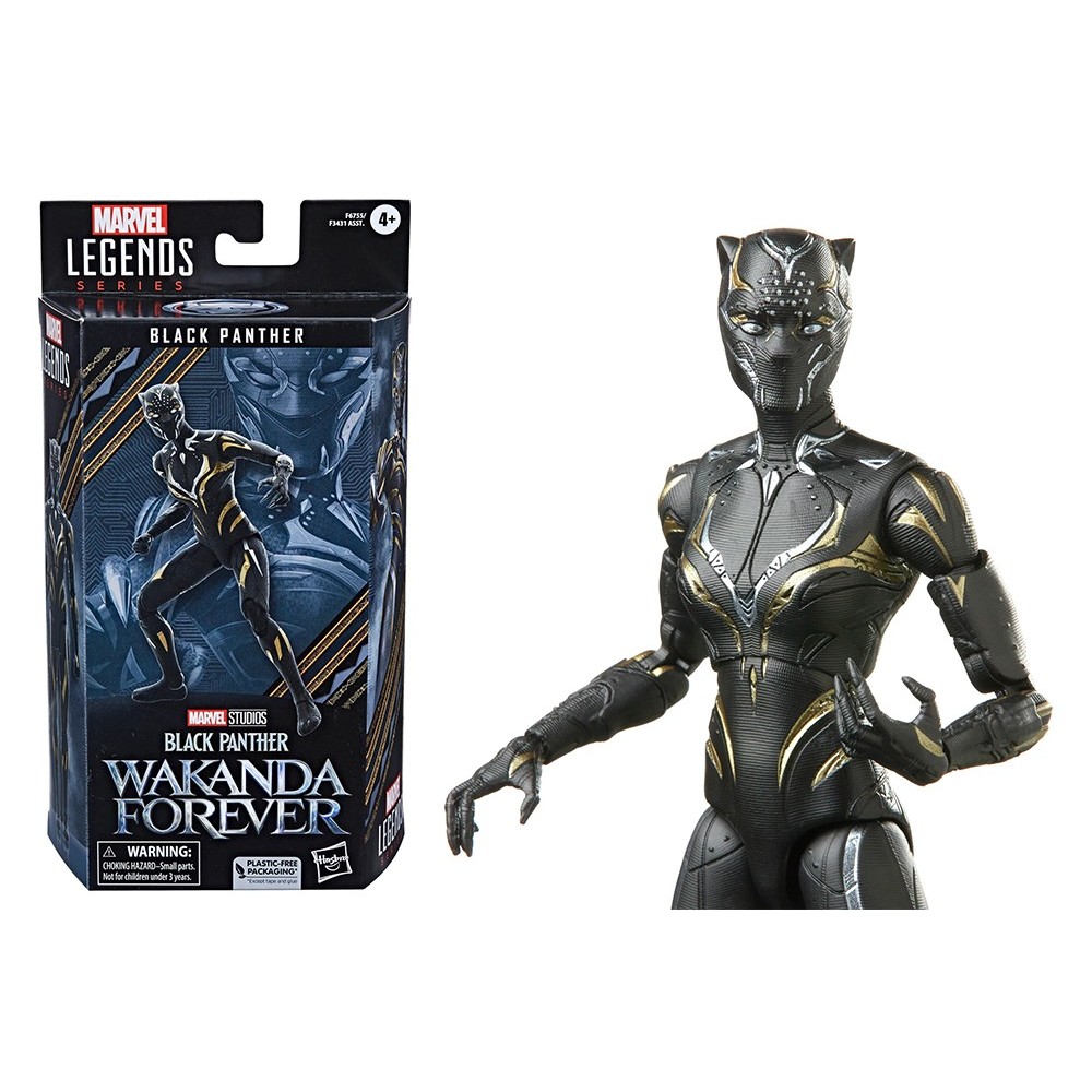 MARVEL LEGENDS BLACK PANTHER WAKANDA FOREVER BLACK PANTHER ACTION FIGURE HASBRO