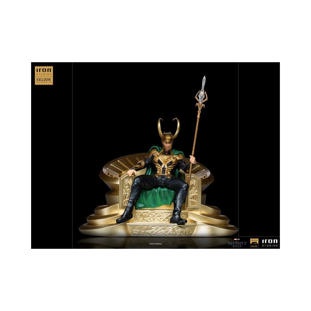 IRON STUDIOS THE INFINITY SAGA LOKI BDS ART SCALE DELUXE 1/10 STATUE FIGURE