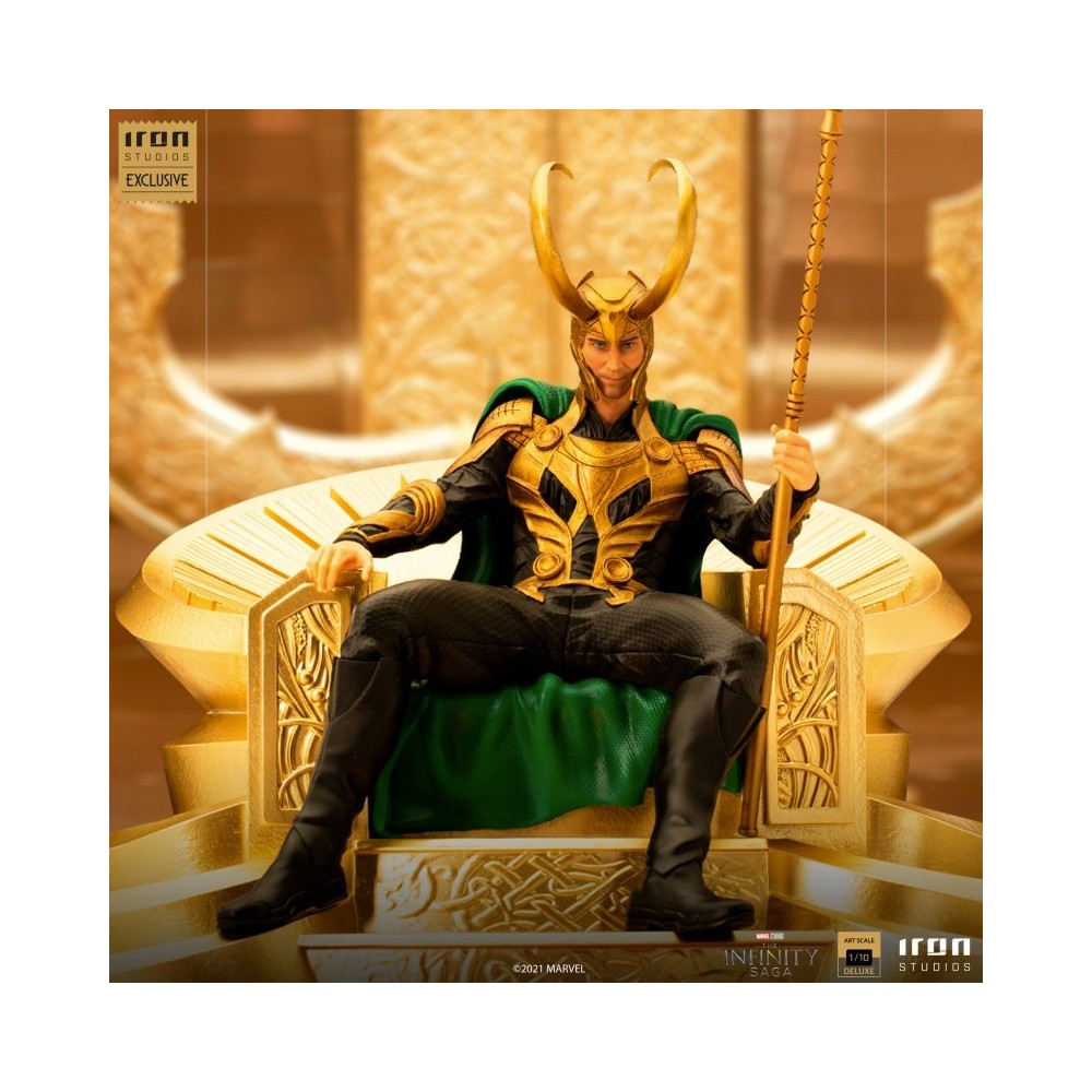 IRON STUDIOS THE INFINITY SAGA LOKI BDS ART SCALE DELUXE 1/10 STATUE FIGURE
