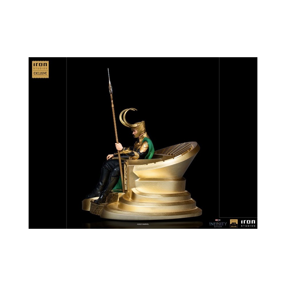 IRON STUDIOS THE INFINITY SAGA LOKI BDS ART SCALE DELUXE 1/10 STATUE FIGURE