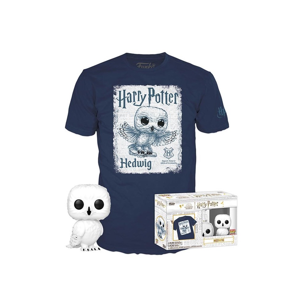 FUNKO FUNKO POP! TEE HARRY POTTER - HEDWIG FIGURE AND TSHIRT L SIZE
