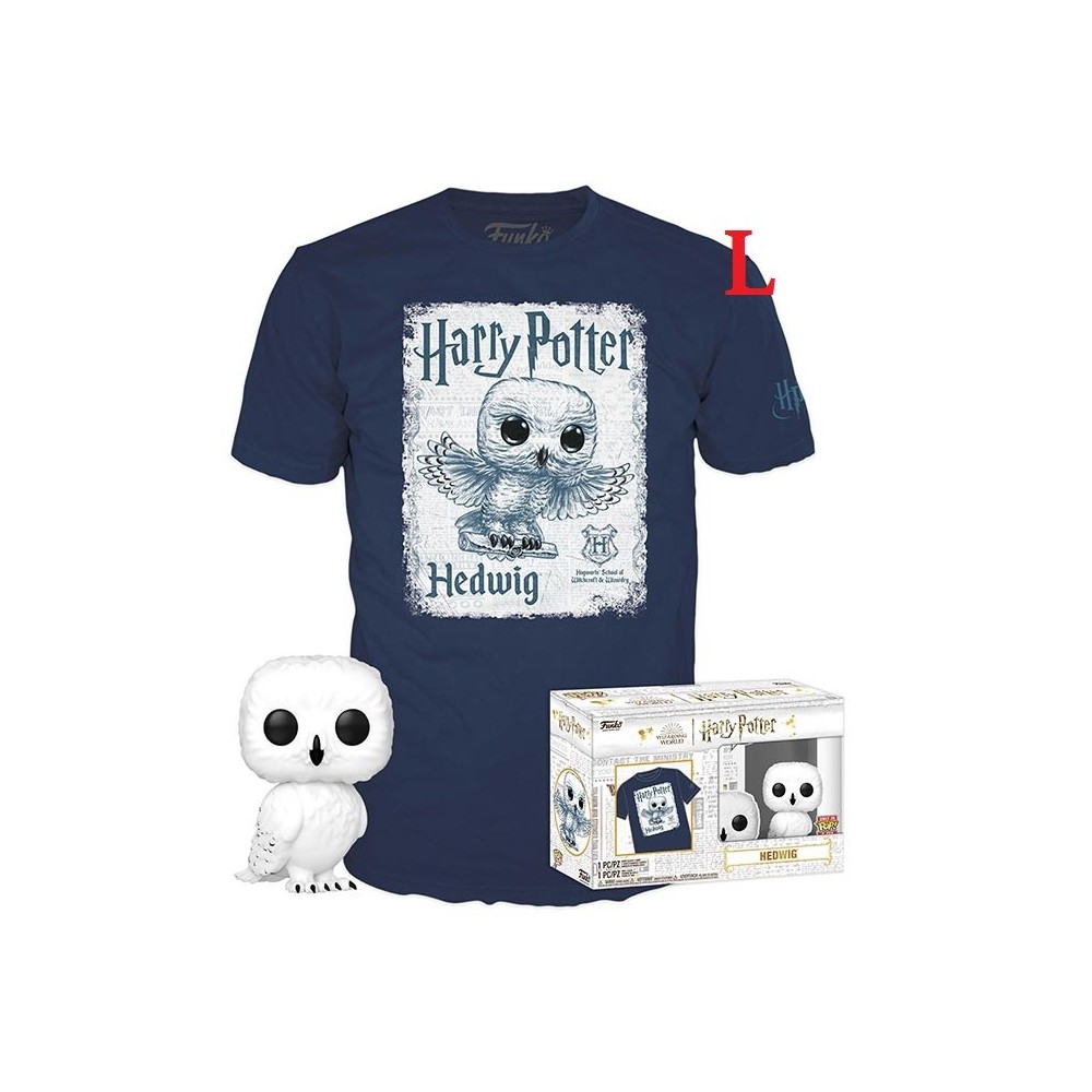 FUNKO FUNKO POP! TEE HARRY POTTER - HEDWIG FIGURE AND TSHIRT L SIZE
