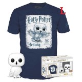 FUNKO POP! TEE HARRY POTTER - EDVIGE FIGURE AND TSHIRT L SIZE FUNKO