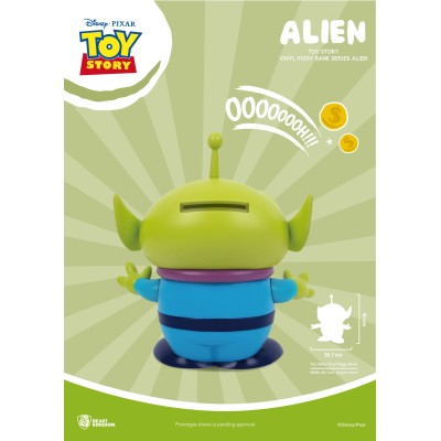 TOY STORY LARGE VINYL PIGGY BANK ALIEN STATUA FIGURE SALVADANAIO BEAST KINGDOM