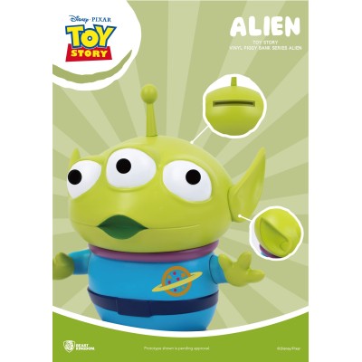 TOY STORY LARGE VINYL PIGGY BANK ALIEN STATUA FIGURE SALVADANAIO BEAST KINGDOM