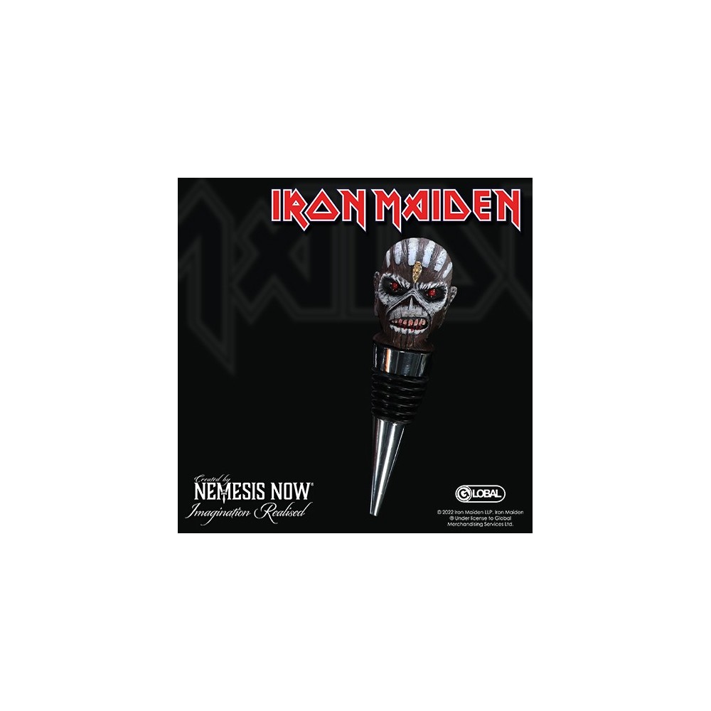 NEMESIS NOW IRON MAIDEN EDDIE BOOK OF SOULS BOTTLE STOPPER