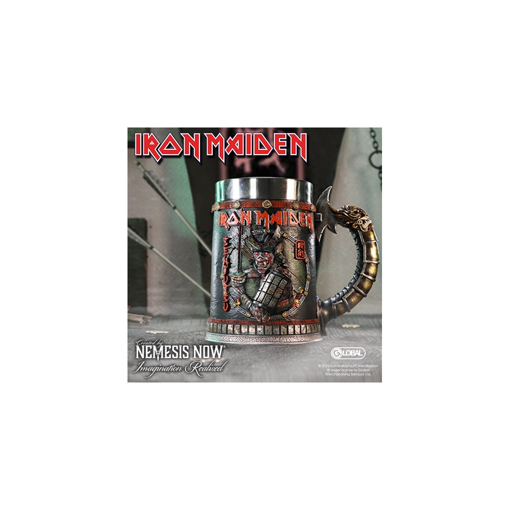 IRON MAIDEN SENJUTSU TANKARD RESIN BOCCALE NEMESIS NOW