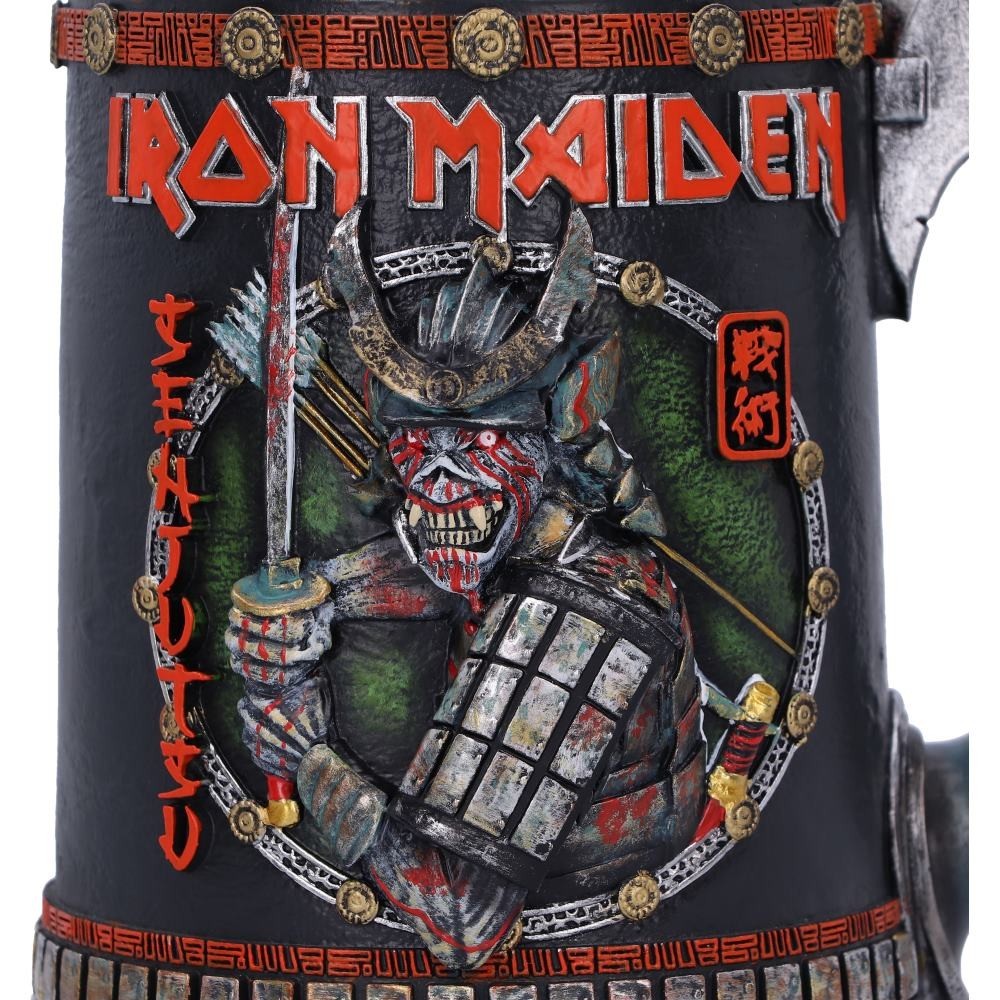 IRON MAIDEN SENJUTSU TANKARD RESIN BOCCALE NEMESIS NOW