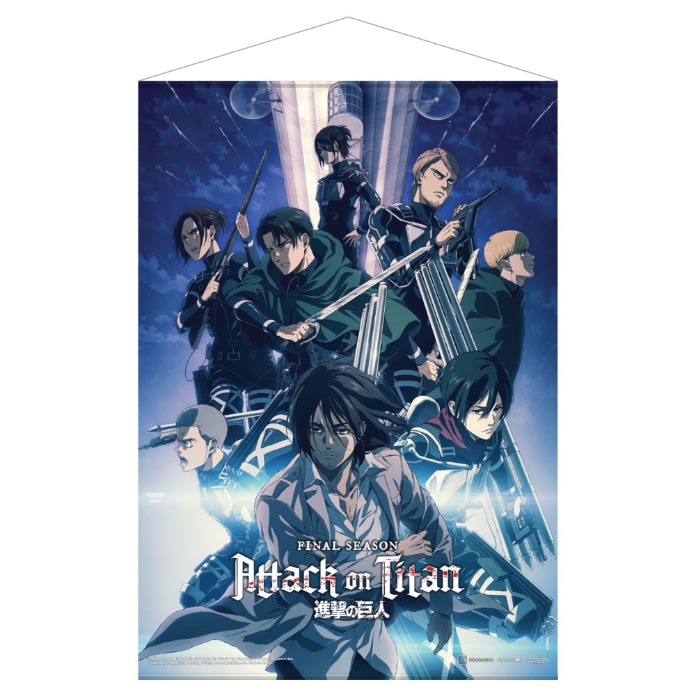 POPBUBBIES ATTACK ON TITAN FINAL SEASON FABRIC WALLSCROLL K-2 50X70 CM