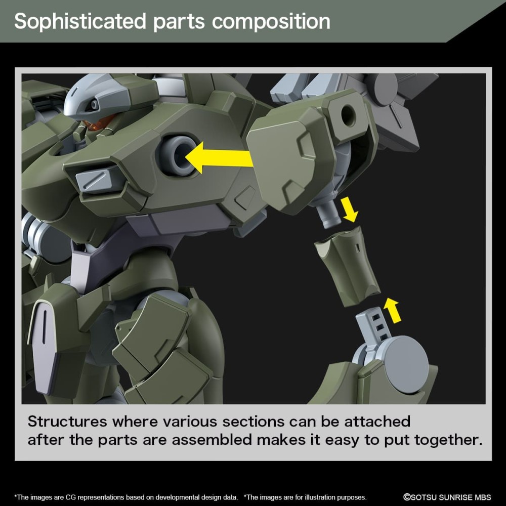 BANDAI HIGH GRADE HG THE WITCH FROM MERCURY ZOWORT HEAVY 1/144 MODEL KIT ACTION FIGURE