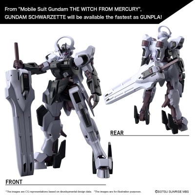 BANDAI HIGH GRADE HG THE WITCH FROM MERCURY GUNDAM SCHWARZETTE 1/144 MODEL KIT ACTION FIGURE