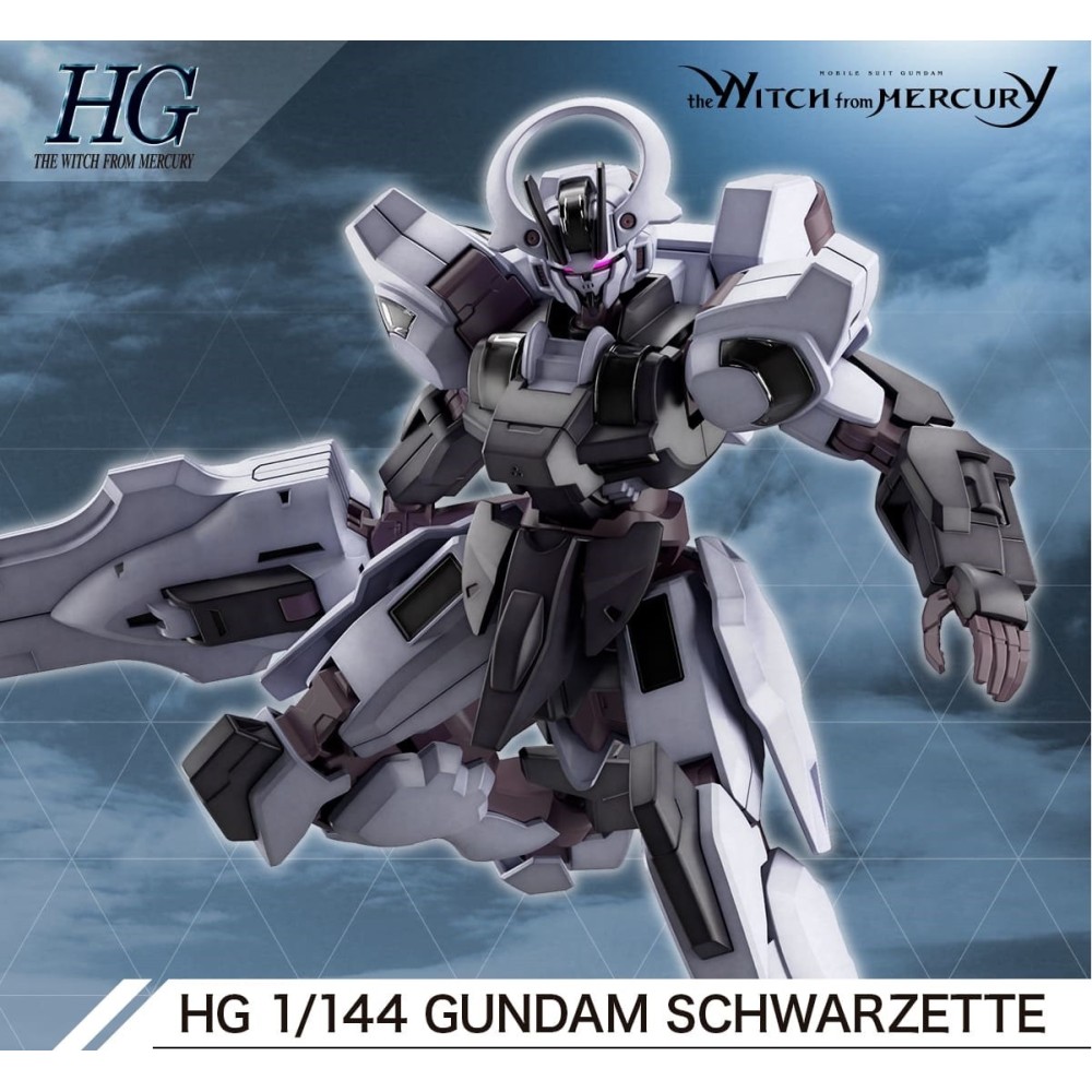 BANDAI HIGH GRADE HG THE WITCH FROM MERCURY GUNDAM SCHWARZETTE 1/144 MODEL KIT ACTION FIGURE