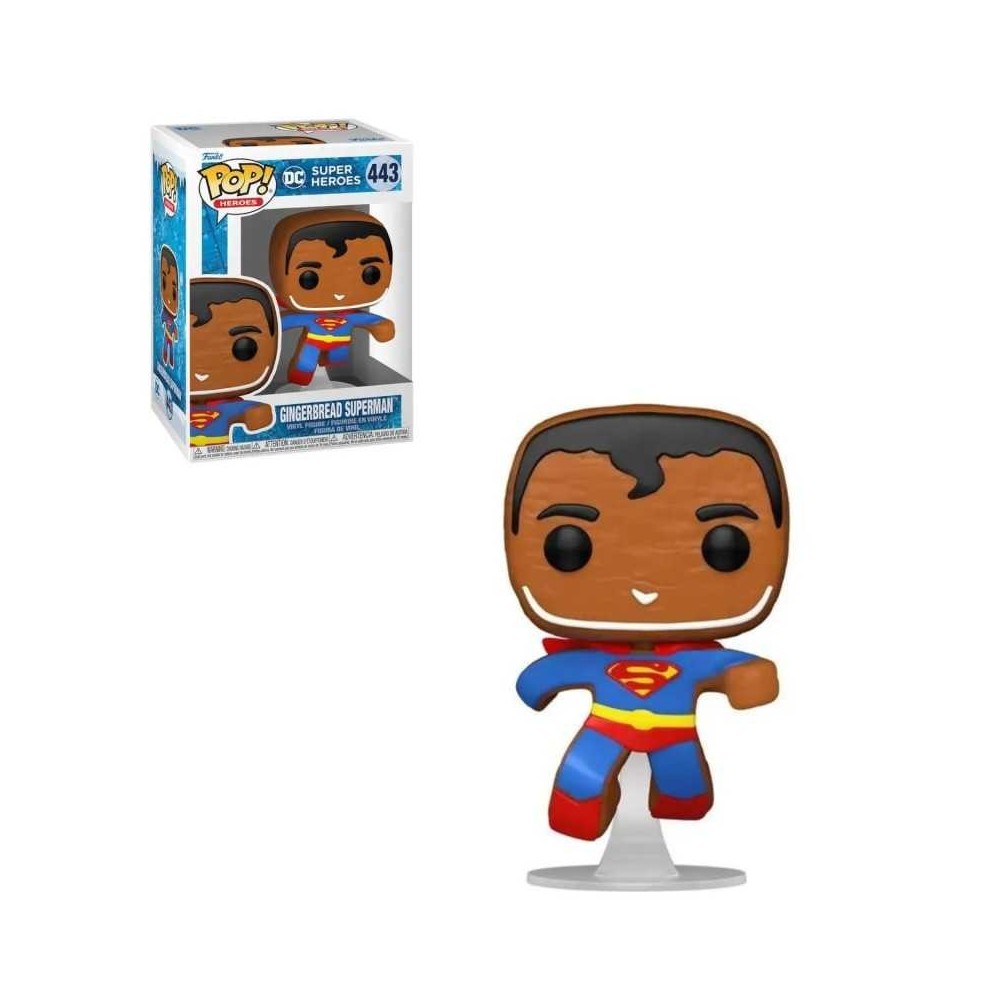 FUNKO FUNKO POP! DC SUPER HEROES GINGERBREAD SUPERMAN BOBBLE HEAD FIGURE