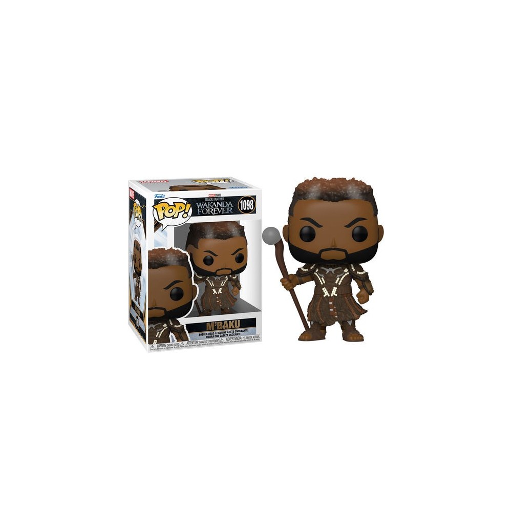 FUNKO FUNKO POP! BLACK PANTHER WAKANDA FOREVER M'BAKU BOBBLE HEAD KNOCKER FIGURE