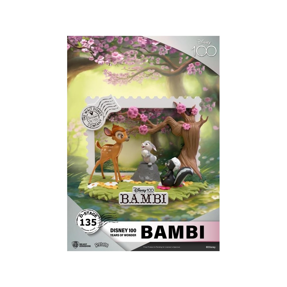 D-STAGE DISNEY 100 YEARS BAMBI STATUA FIGURE DIORAMA BEAST KINGDOM
