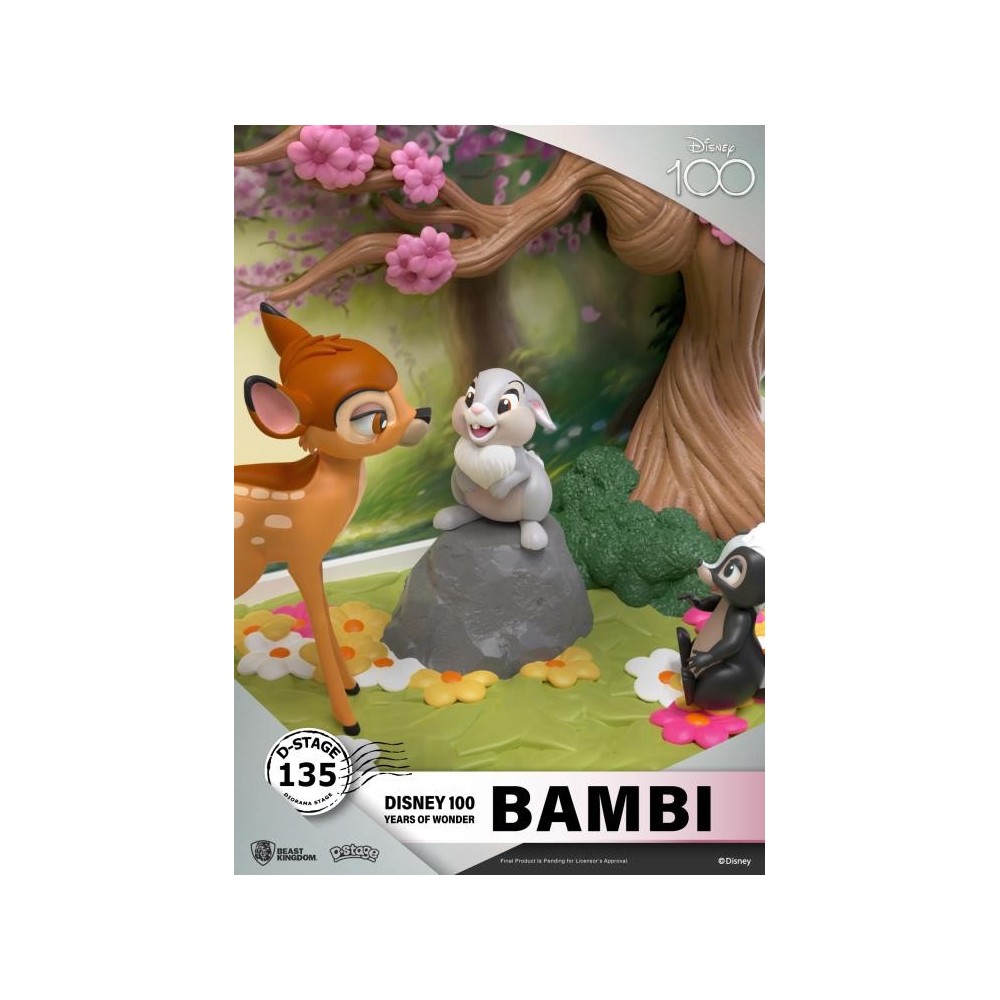 BEAST KINGDOM D-STAGE DISNEY 100 YEARS BAMBI STATUE FIGURE DIORAMA