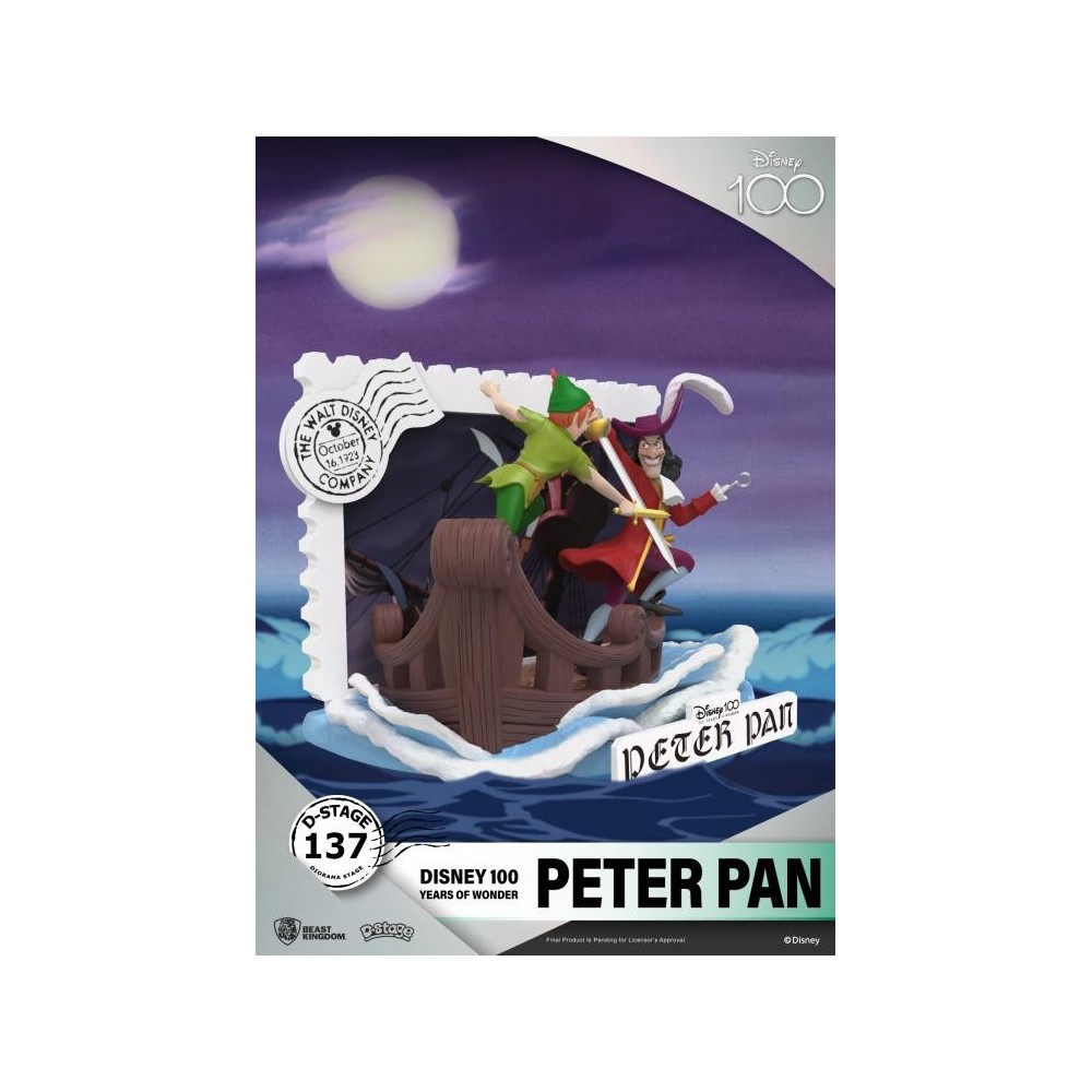 D-STAGE DISNEY 100 YEARS PETER PAN STATUA FIGURE DIORAMA BEAST KINGDOM