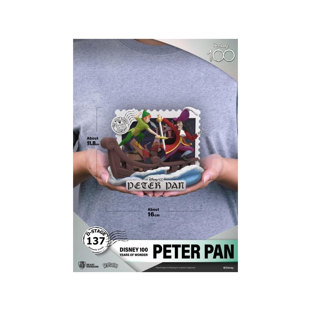 D-STAGE DISNEY 100 YEARS PETER PAN STATUA FIGURE DIORAMA BEAST KINGDOM