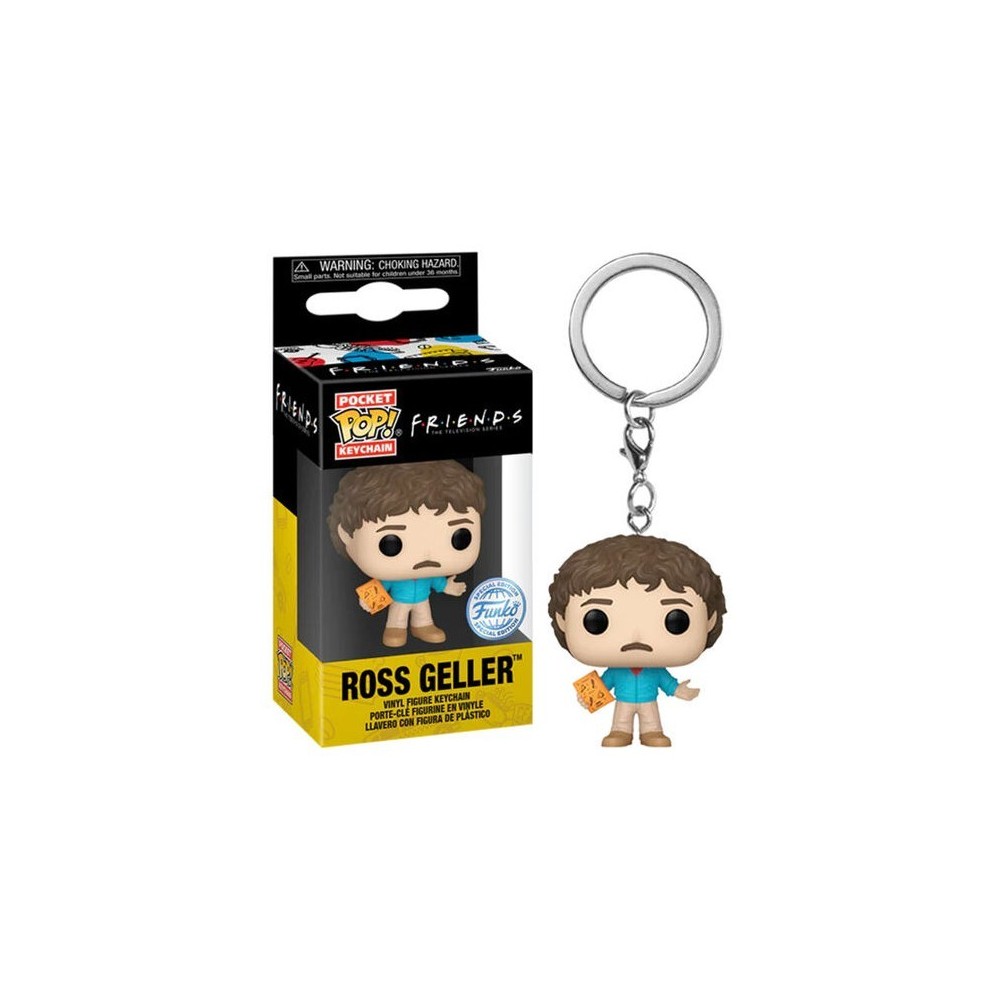 FUNKO FRIENDS POCKET POP! KEYCHAIN ROSS GELLER (IN THE 80'S)