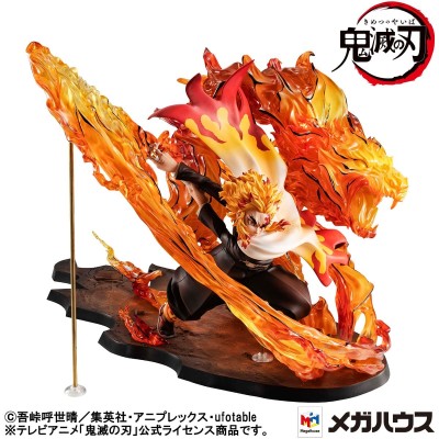 MEGAHOUSE DEMON SLAYER KYOJURO RENGOKU FLAME BREATH GEM STATUE FIGURE