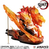 DEMON SLAYER KYOJURO RENGOKU FLAME BREATH GEM STATUA FIGURE MEGAHOUSE