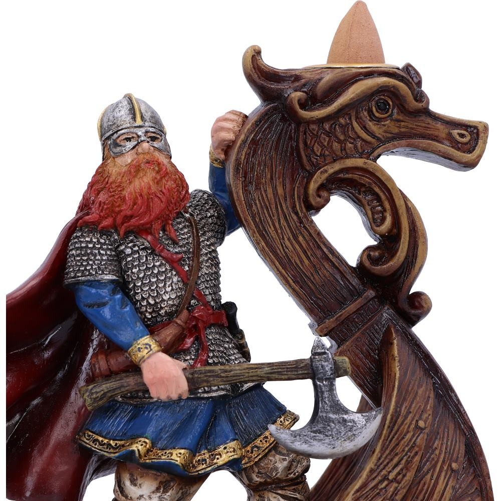 MAGNUS VIKING BRUCIAINCENSO INCENSE BURNER 16CM FIGURE NEMESIS NOW