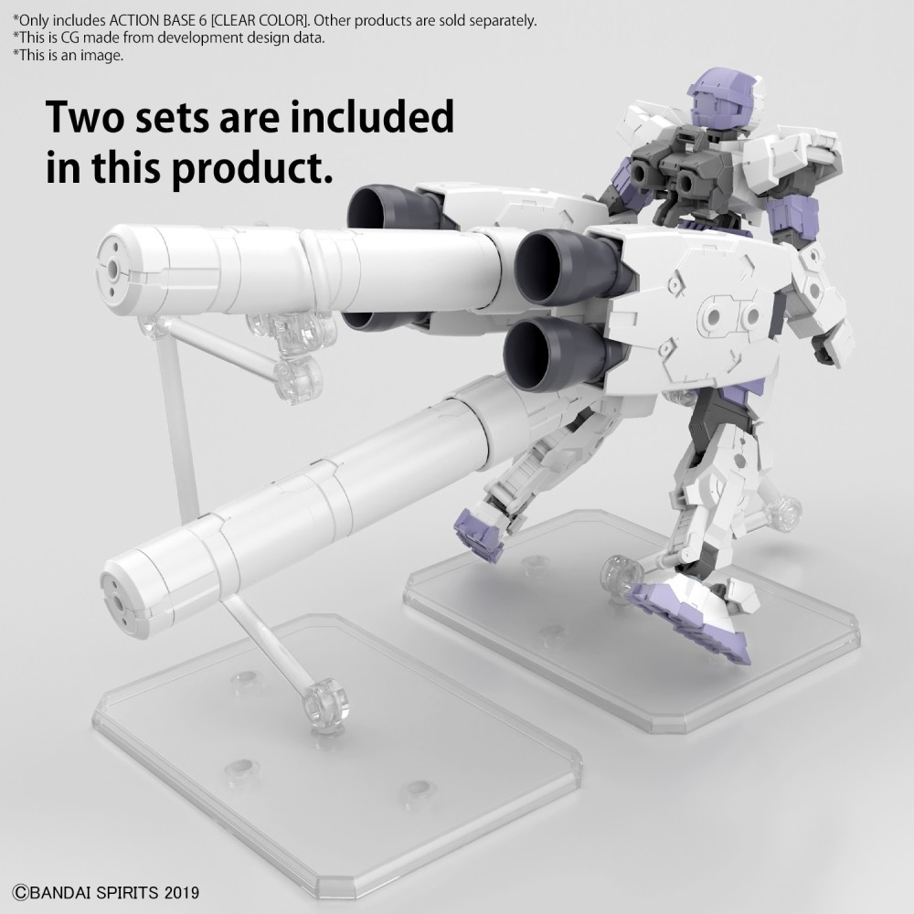 GUNDAM MODEL KIT ACTION BASE CLEAR 6 PER HIGH GRADE BANDAI