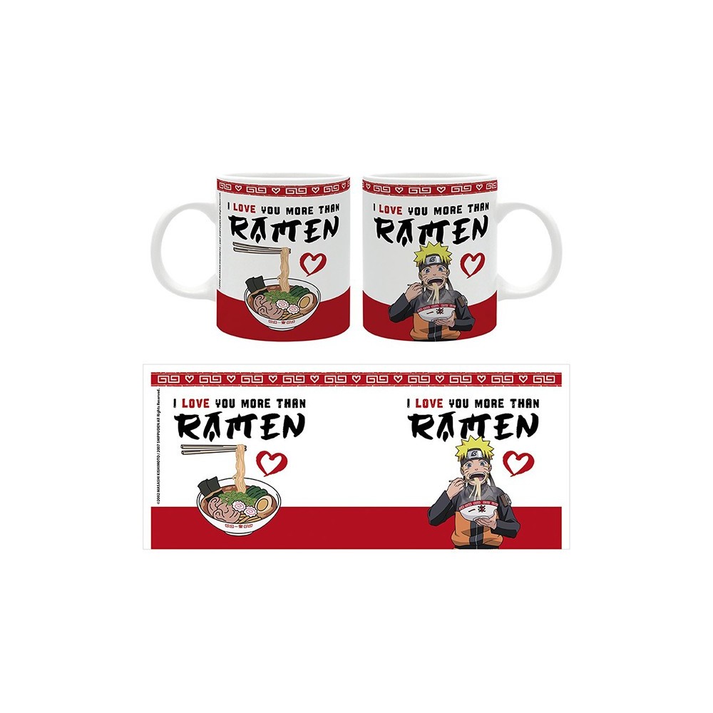 NARUTO I LOVE YOU MORE THAN RAMEN MUG TAZZA THE GOOD GIFT