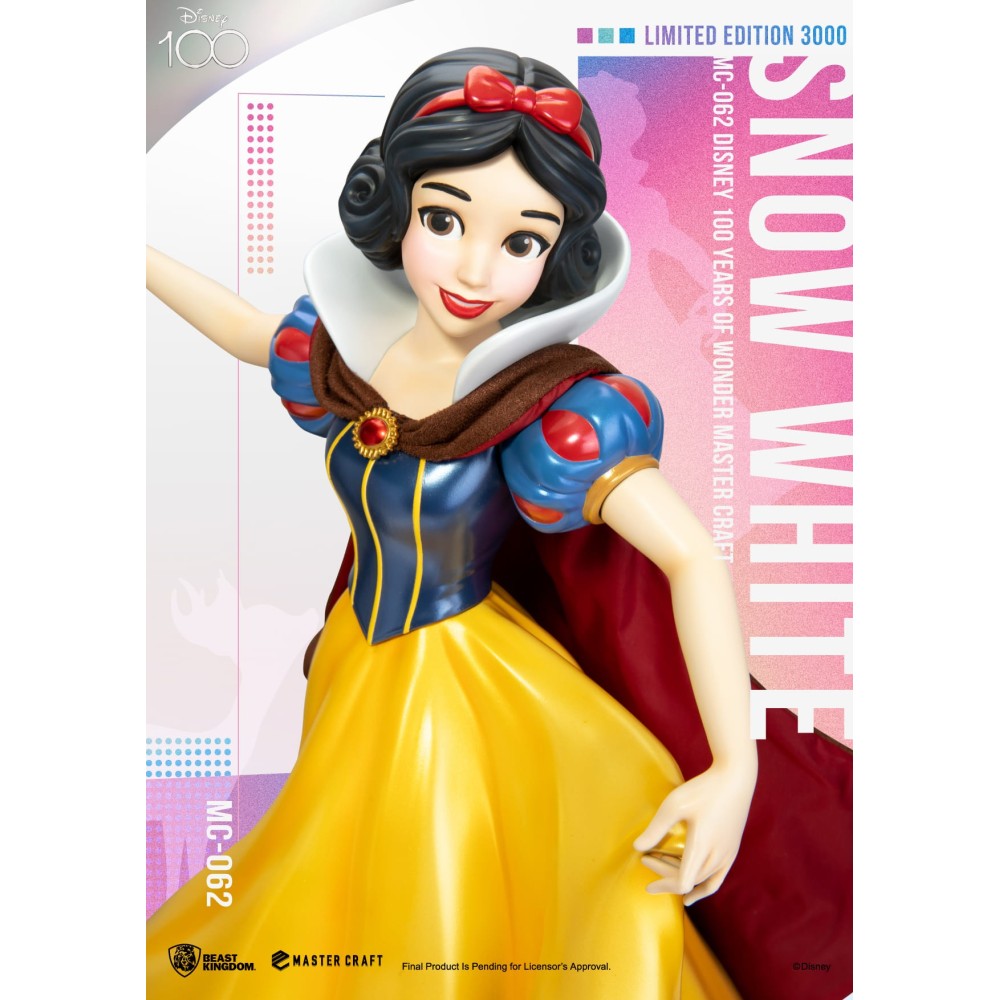 DISNEY 100 YEARS SNOW WHITE BIANCANEVE MASTER CRAFT STATUA 40CM RESIN FIGURE BEAST KINGDOM