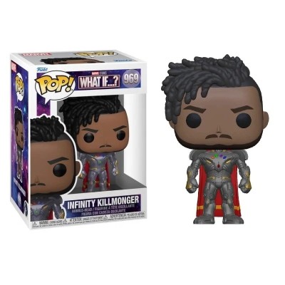 FUNKO FUNKO POP! MARVEL WHAT IF...? INFINITY KILLMONGER BOBBLE HEAD KNOCKER FIGURE