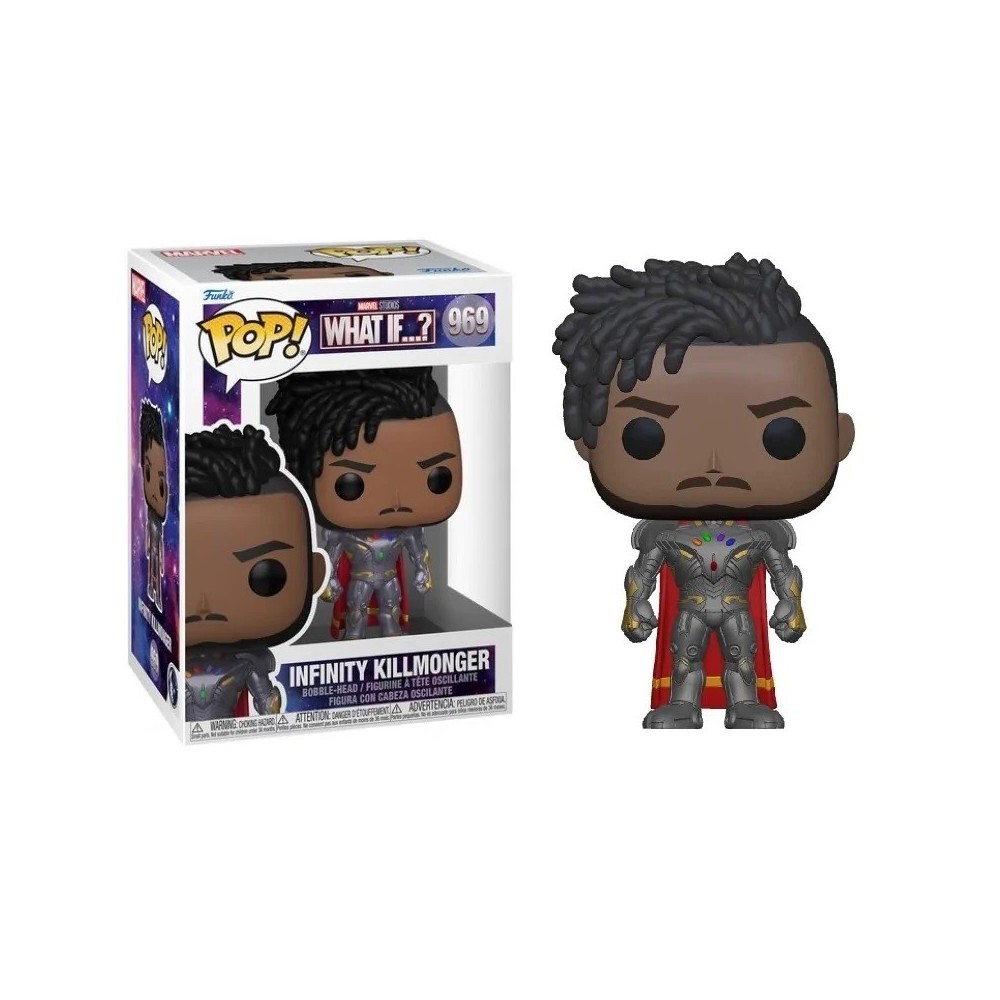 FUNKO FUNKO POP! MARVEL WHAT IF...? INFINITY KILLMONGER BOBBLE HEAD KNOCKER FIGURE