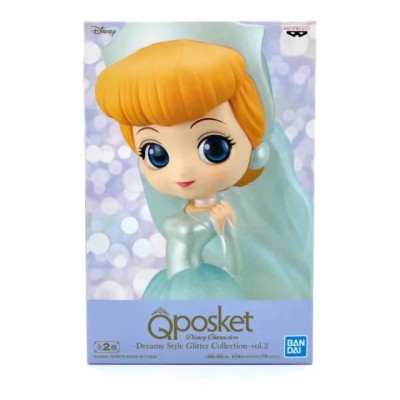 DISNEY CINDERELLA QPOSKET - CENERENTOLA DREAMY STYLE GLITTER VOL.2 MINI FIGURE BANPRESTO