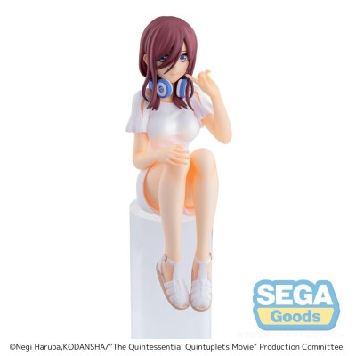 SEGA GOODS THE QUINTESSENTIAL QUINTUPLETS MIKU NAKANO PM PERCHING STATUE FIGURE