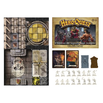 HASBRO HEROQUEST ESPANSIONE IL RITORNO DEL SIGNORE DEGLI STREGONI BOARDGAME GIOCO DA TAVOLO IN ITALIANO