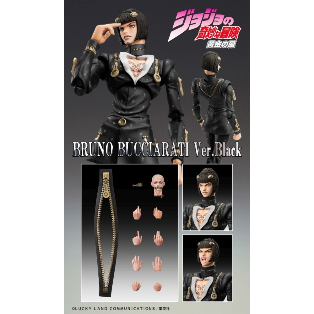 JOJO BIZARRE ADVENTURE CHOZOKADO BRUNO BUCCIARATI VER. BLACK ACTION FIGURE MEDICOS ENTERTAINMENT
